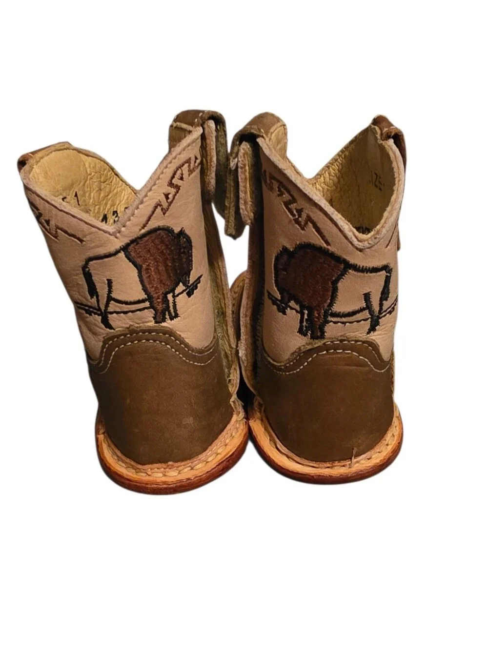 Roper Kids Cowbaby Buffalo Western Boot Baby Sz 1